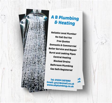 Shower Leaflets Customise Online Plus Free Delivery Putty Print