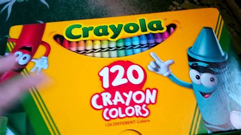 Review Crayola 120 Count Crayons Youtube