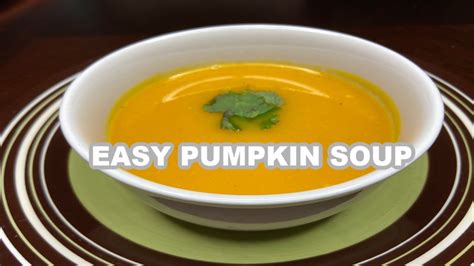 Easy Pumpkin Soup Recipe Vegan Youtube