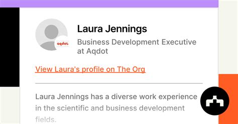 Laura Jennings Business Development Executive At Aqdot The Org