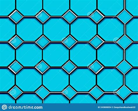 3d illustration blue hexagonal background stock illustration illustration of graphic rainbow