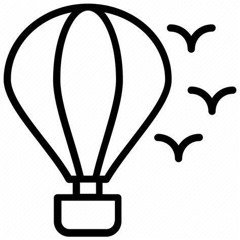 Airship, barrage balloon, fire balloon, hot air balloon, weather balloon icon - Download on ...