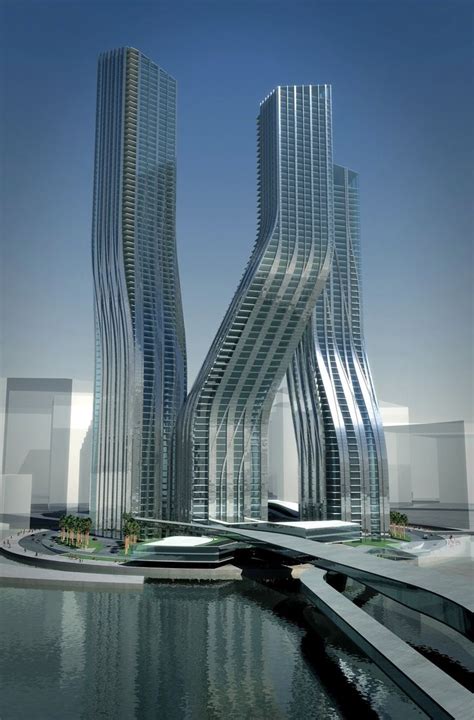 Zaha Hadid Dancing Towers Dubai Zaha Hadid Architecture
