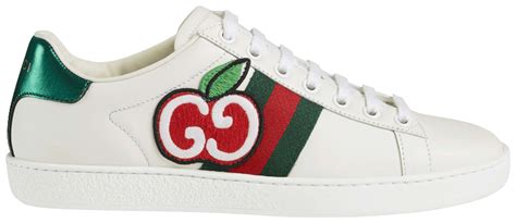 Gucci Wmns Ace Low Gg Apple Patch White Gucci 611377 Dope0 9064