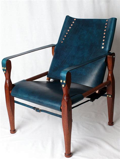 Shop with afterpay on eligible items. Working with Blue Leather - KOVI | Leather chair, Safari ...