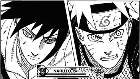 Naruto 694 Manga Chapter ナルト Review Naruto Vs Sasuke Friends Collide