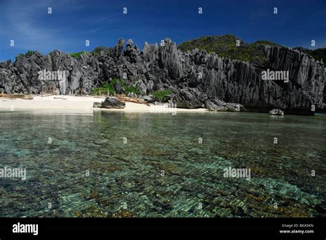 Island Near El Nido Palawan Philippines Southeast Asia Stock Photo