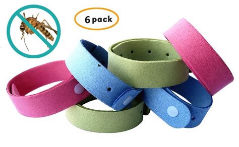 Mosquito Repellent Bracelet 6 Pack Deet Free Natural Insect Bug