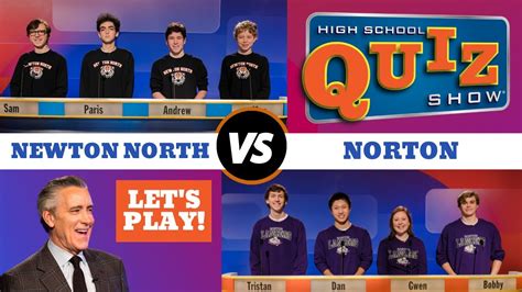 High School Quiz Show Newton North Vs Norton 704 Youtube