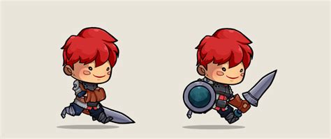 2d Animation And Effect Knight Character Behance