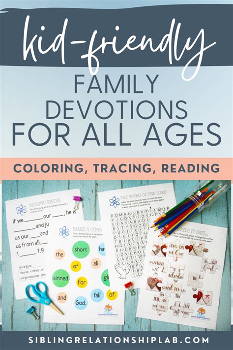 Devotions For Kids Activities And Bible Verses For Siblings Artofit