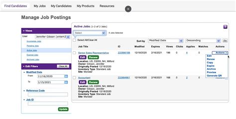 Monster Job Postings