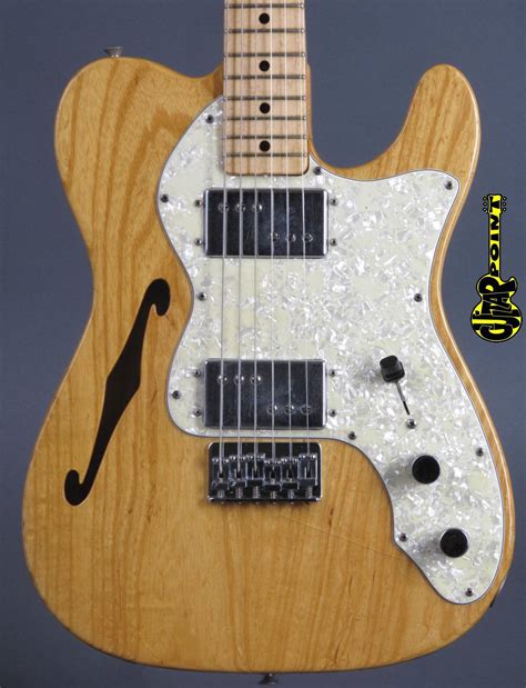 1973 Fender Telecaster Thinline Ii Natural Vi73fetethiint399048