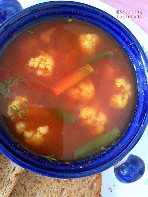 Tomato Veg Clear Soup Warm Soups For Winters Sizzling Tastebuds