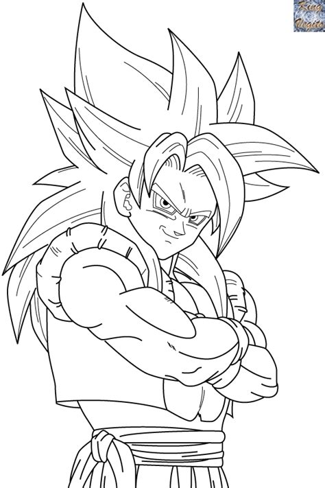 Goku Fase 4 Para Colorear Images And Photos Finder