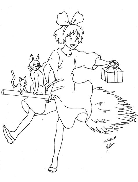 Studio Ghibli Coloring Pages Sketch Coloring Page