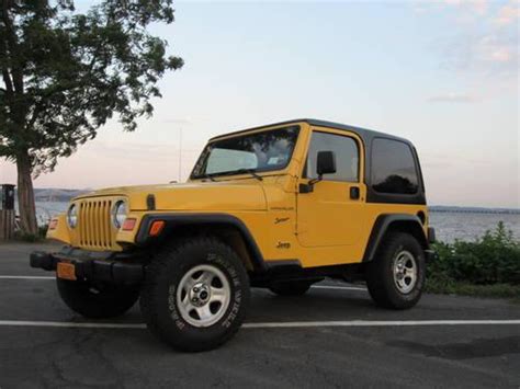 2000 Yellow Jeep Wrangler Sport For Sale In Valley Cottage New York