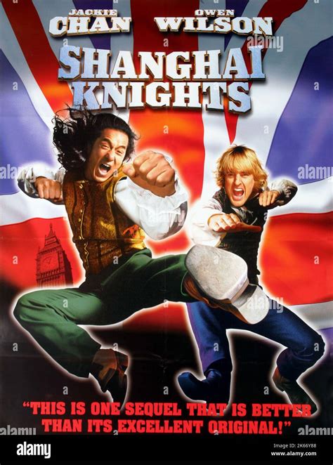 Jackie Chan Owen Wilson Poster Shanghai Knights 2003 Stock Photo Alamy