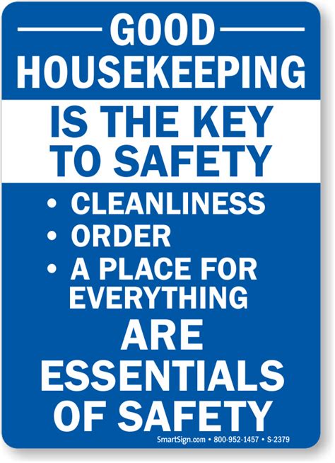 Good Housekeeping Sign And Label Encourage Cleanliness Sku S 2379