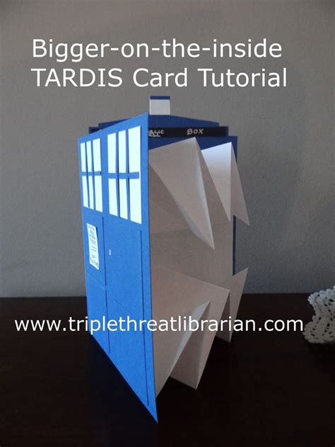 Tardis Card Tutorial Doctor Who Party