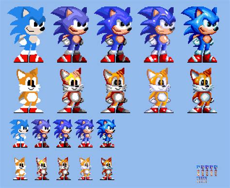 10x My Sprite Drawings Styled Tails In Sonic The H By Abbysek On Deviantart