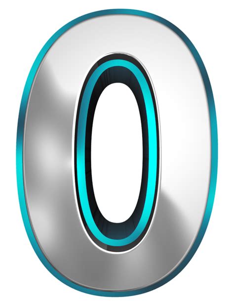 Letter O Chrome With Turquoise Outlines Rational Numbers Numbers Font