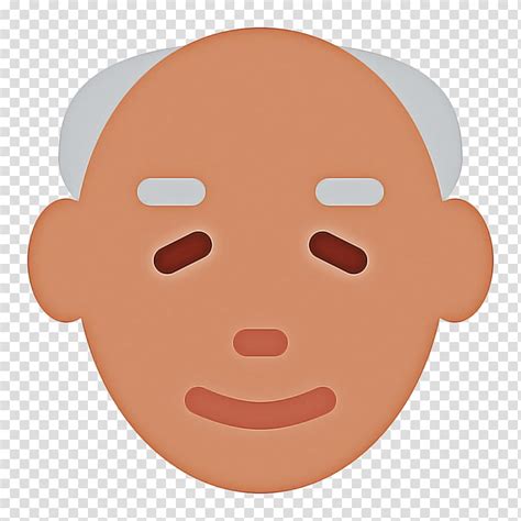 Party Emoji Face Snout Old Age Smiley Grandparent Cheek Man