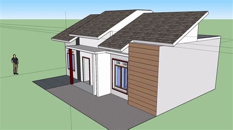 Salah satu contohnya adalah rumah bertingkat yang satu ini. Desain Rumah Minimalis 10x6 Model menyamping - YouTube