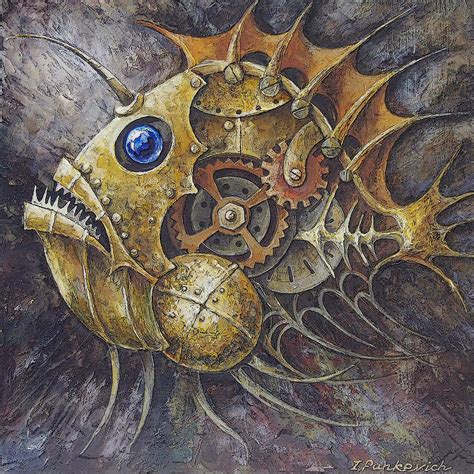 Steampunk Fish A Painting By Irina Pankevich