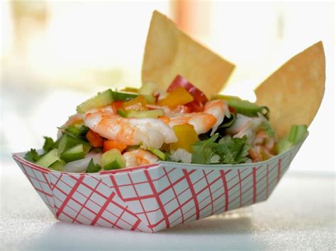 Juicy shrimp is marinated in a zesty vibrant mixture along with tomatoes, cucumber, jalapeño, onion, mangoes and cilantro. Saigon Shrimp Ceviche : Recipes : Cooking Channel Recipe ...