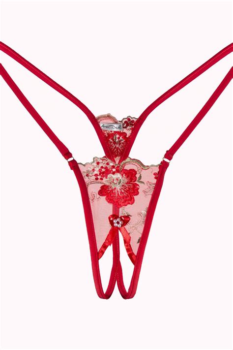 erotic lingerie crotchless see through panties sheer sexy g string thong open crotch t for
