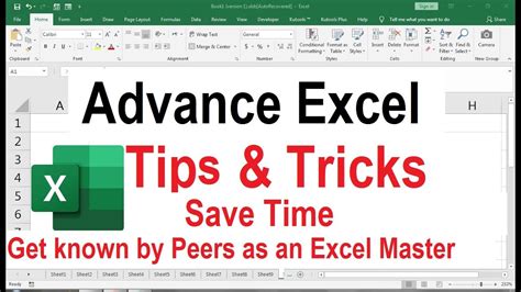 Advanced Excel Tips And Tricks Youtube