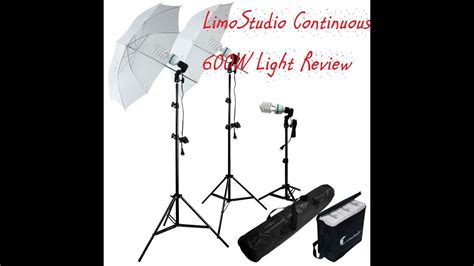 Limostudio 600w Continuous Light Kit Review Youtube