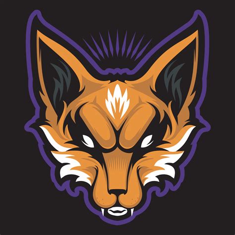 Fox Mascot Logo Design Vector With Modern Illustration Concept Style