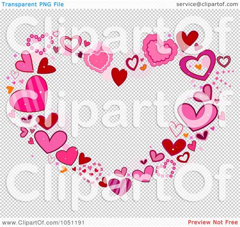 Royalty Free Vector Clip Art Illustration Of A Heart Frame Of Pink