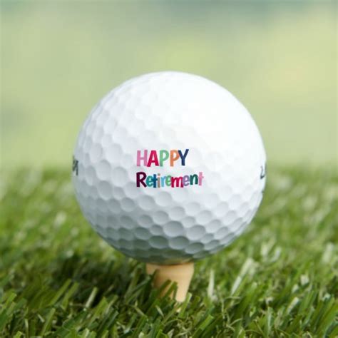 Happy Retirement Golf Balls Zazzle
