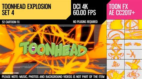 Free effects and add ons after effects template direct download all free. Toonhead (Explosion FX Set 4) - Videohive » Free After ...