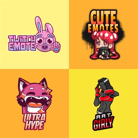 Create Custom Twitch Emotes And Sub Badges By Art Girly Pakistan Art
