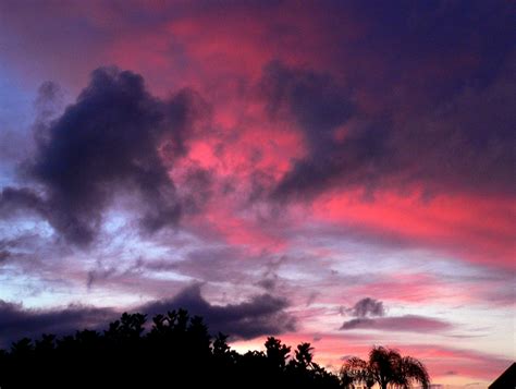 Sunset Pink Wallpaper Clouds