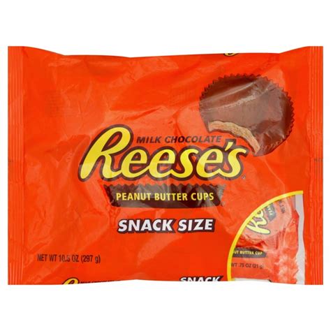 Reeses Peanut Butter Cups Snack Size Milk Chocolate 105oz 297g Reeses