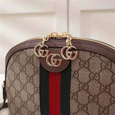 Gucci Gg Women Ophidia Gg Small Shoulder Bag In Beige Gg Supreme Canvas