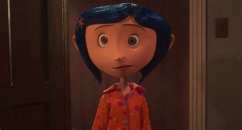 An Animated Character With Blue Hair And Orange Shirt Standing In Front