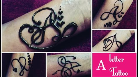 Learn 86 About A Letter Mehndi Design Tattoo Unmissable