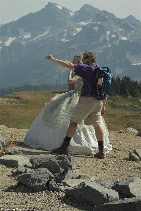 Woman Climbs Washingtons Mount Rainier In A Billowing Ball Gown
