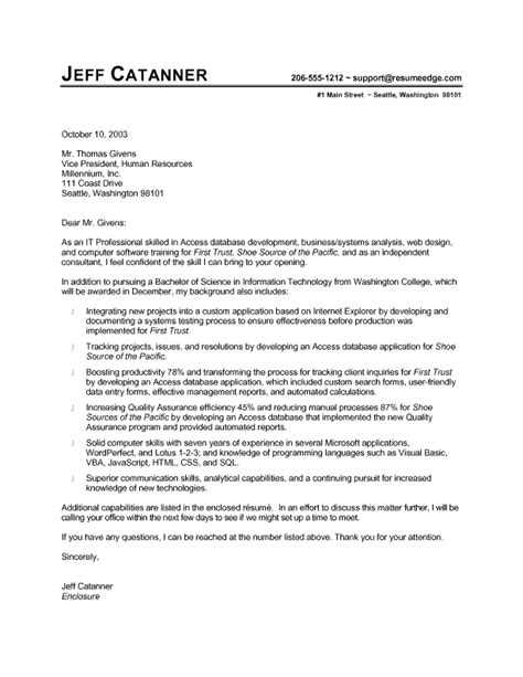 It Professional Cover Letter Cover Letter Sample Workalpha