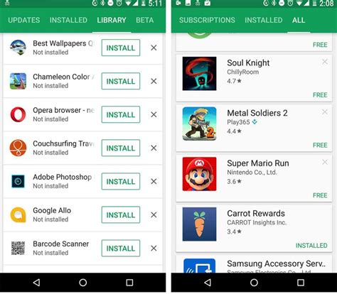 If there's an update available, tap update instead. Google Play Store My Apps & Games Section Receives Rework