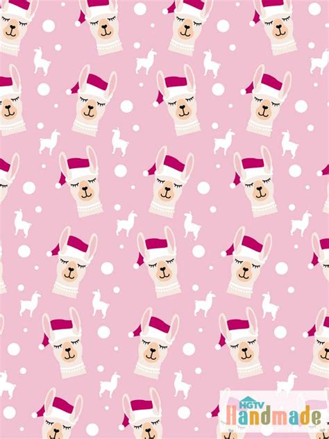 We made the printable for you, all you have to do is print it off and add it to a pouch of popcorn! Free Printable Wrapping Paper for Christmas Gifts | HGTV