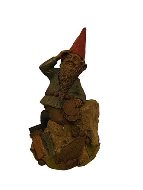 Tom Clark Gnome Figurine Vtg Sculpture Elf Signed Cairn Gary Etsy