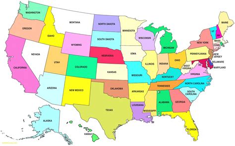 50 State Map With Capitals And Travel Information