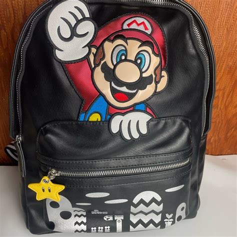 Nintendo Bags Danielle Nicole Super Mario Book Bag Leather Nwt